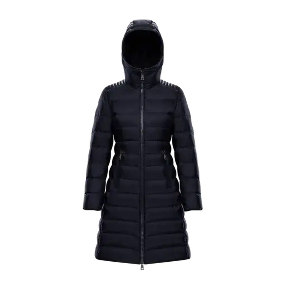 Moncler Navy Blue Talev Giubbotto Lambskin Down Coat - Size 2